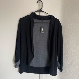 Express black blazer sweater xs